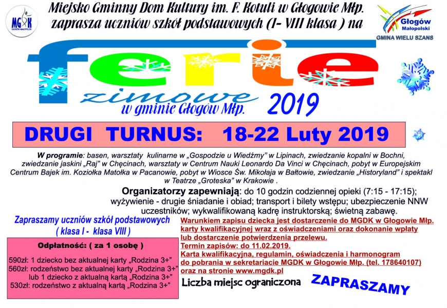 Plakat---Ferie-zimowe-2019-w-Gminie-Gogw-Maopolski---DRUGI-TURNUS